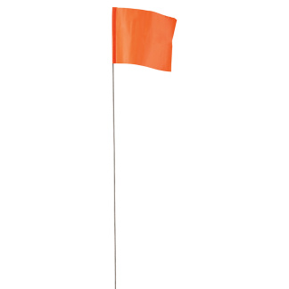 2.5 in. x 3.5 in. Glo Orange Flag Stakes