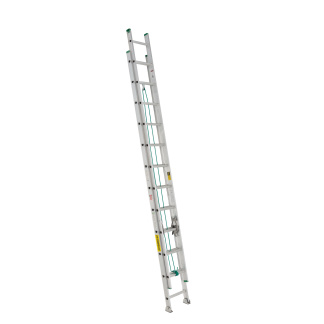 24 ft Featherlite 2224 Aluminum Extension Ladder, Type II, 225 lb Load Capacity