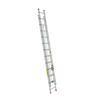 24 ft Featherlite 2224 Aluminum Extension Ladder, Type II, 225 lb Load Capacity