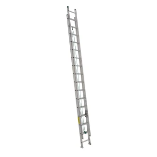32 ft Featherlite 2232 Aluminum Extension Ladder, Type II, 225 lb Load Capacity