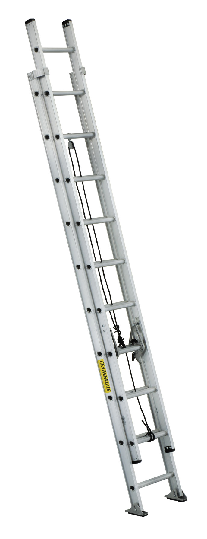 20 ft Featherlite 3220D Aluminum Extension Ladder Type IA 300 lb Load Capacity