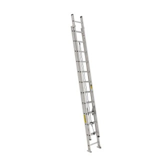 24 ft Featherlite 3224D Aluminum Extension Ladder, Type IA, 300 lb Load Capacity