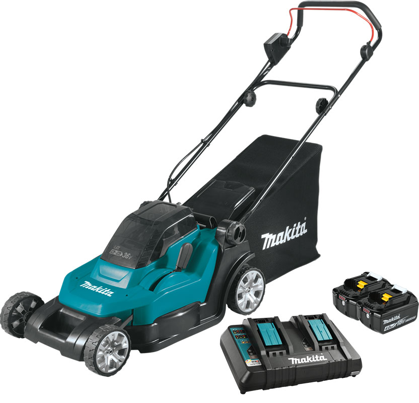 Makita DLM382CM2 18Vx2 LXT Cordless 15" Lawn Mower Kit