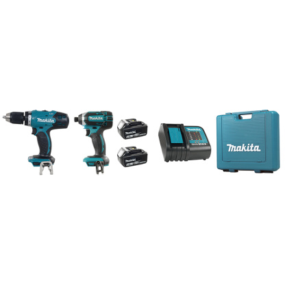 Makita DLX2022S 18V LXT Cordless 2 Piece Combo 3.0Ah Kit (DDF453Z / DTD152Z)