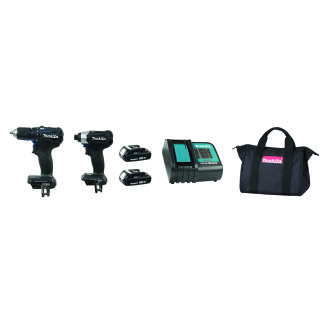 Makita DLX2220SYB 18V LXT Cordless 2PC Combo 1.5Ah Kit (DDF483ZB / DTD155ZB)