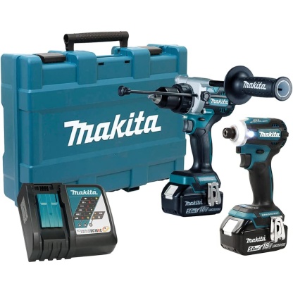 Makita DLX2411T 18V LXT Cordless 2PC Combo 5.0Ah Kit (DTD171Z+DHP486Z)