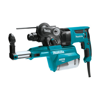 Makita HR2651 1" Rotary Hammer (SDS-PLUS) w/ Dust Extraction (Pistol) Corded