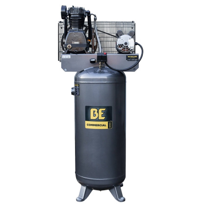 BE Power Equipment AC5161BP 5HP Compressor 60 Gallon 17 CFM @ 175 PSI - 208-230V 24A
