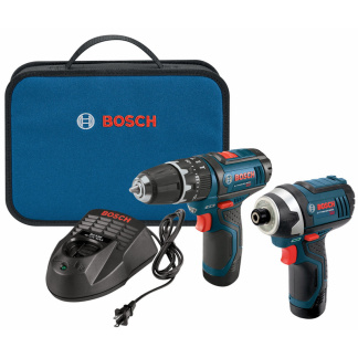 Bosch CLPK241-120 2pc 12V Drill & Impact Driver Cordless Combo Kit (1) PS130 (1) PS41 (2) 2ah Batteries