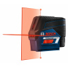 Bosch GCL100-80C Cordless 12V Max Connected Cross Line Laser with Plumb Points - Red Beam