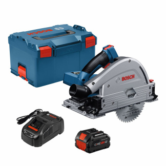 Bosch GKT18V-20GCL14 Cordless 18V Connected-Ready 5-1/2" Brushless Plunge / Track Saw Kit (1) 8Ah Battery (1) Charger