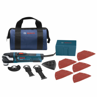 Bosch GOP40-30B Corded 30 pc. StarlockPlus Oscillating Multi-Tool Kit (1) Bag, 120V 4.0A