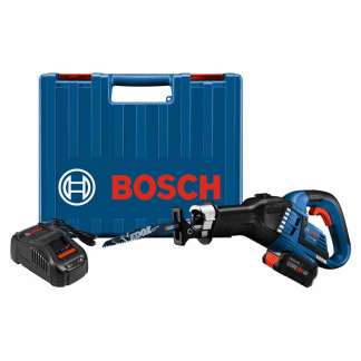 Bosch GSA18V-125K14A Cordles 18V Brushless 1-1/4" Stroke Multi-Grip Recip Saw Kit (1) 8Ah Battery (1) Charger