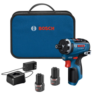 Bosch GSR12V-300HXB22 Cordless 12V Max Brushless 1/4" Hex 2-Speed Screwdriver Kit (2) 2Ah Batteries (1) Charger