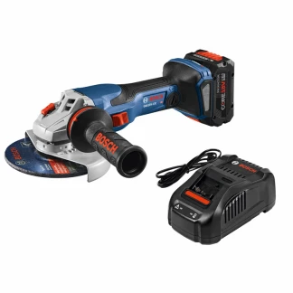Bosch GWS18V-13CB14 Cordless 18V Spitfire Connected-Ready 5"-6" Angle Grinder Kit (1) 8Ah Battery (1) Charger