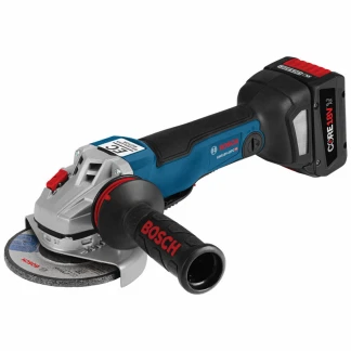 Bosch GWS18V-45PCN Cordless 18V EC Brushless Connected-Ready 4-1/2" Angle Grinder No Lock-On Paddle Switch - Tool Only