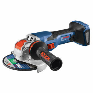 Bosch GWX18V-13CN Cordless 18V Spitfire X-LOCK Connected-Ready 5"-6" Angle Grinder Kit, Slide Switch - Tool Only