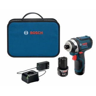 Bosch PS41-2A Cordless 12V Max 1/4" Hex Impact Driver Kit (2) 2Ah Batteries (1) Charger