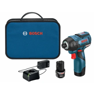 Bosch PS42-02 Cordless 12 V Max EC Brushless Hex Impact Driver Kit (2) 2Ah Battery (1) Charger