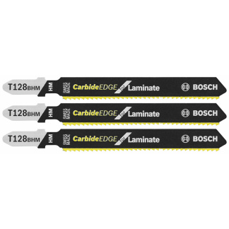 Bosch T128BHM3 3-5/8" 14TPI Carbide Jig Saw Blades (Laminates, Melamine) 3PK