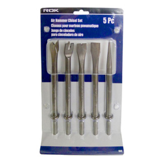 ROK 14142 5PC AIR HAMMER CHISEL SET