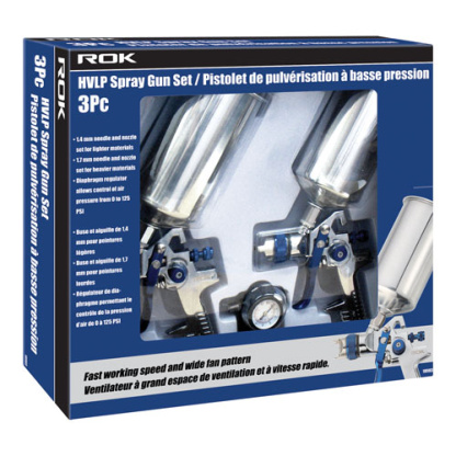 ROK 18903 HVLP 3PC SPRAY GUN SET