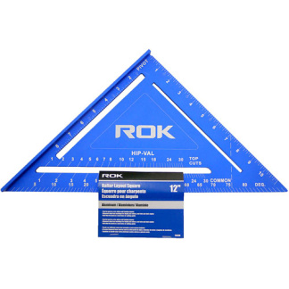 ROK 28358 QUICK ANGLE SQUARE 12IN ALUM