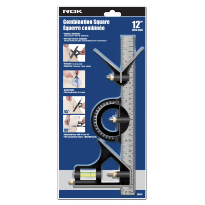 ROK 28410 12 INCH COMBINATION SQUARE