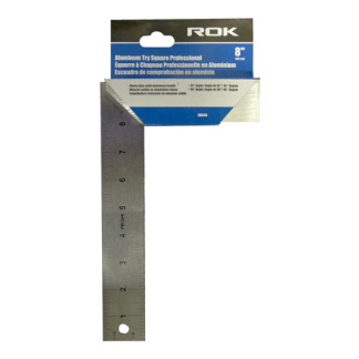 ROK 28535 TRY SQUARE 8IN PRO ALUM HANDLE