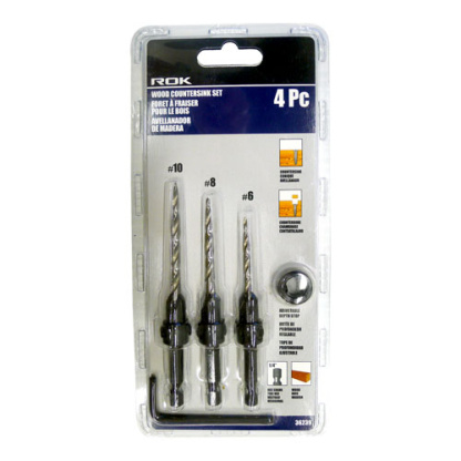 ROK 36239 Countersink Bit Set 4pc