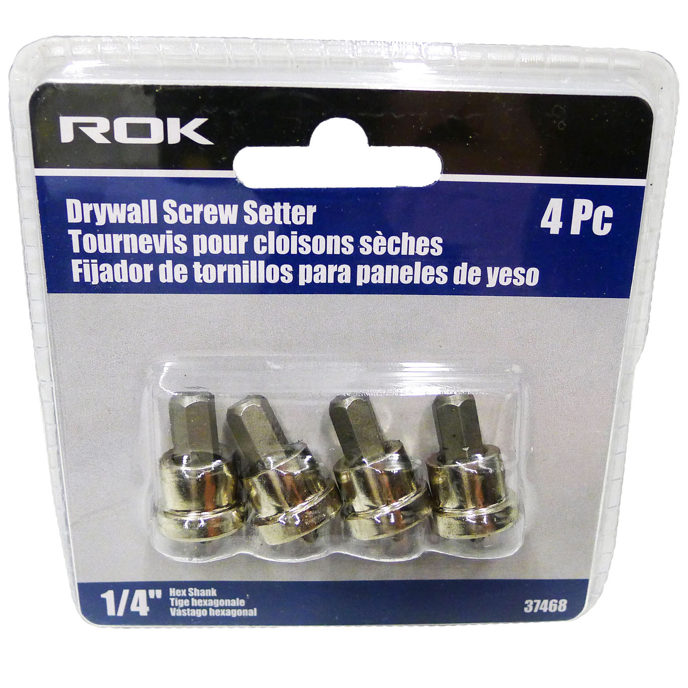 ROK 37468 Drywall Screw Setter 4pc Adam's Tarp & Tool Ltd
