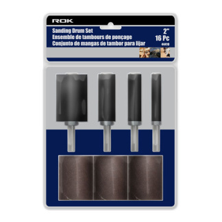 ROK 44410 16PC X 2IN SANDING DRUM SET