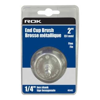 ROK 45142 END CUP BRUSH 2INCH FINE