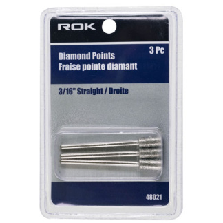 ROK 48021 DIAMOND POINT STRAIGHT 3/16