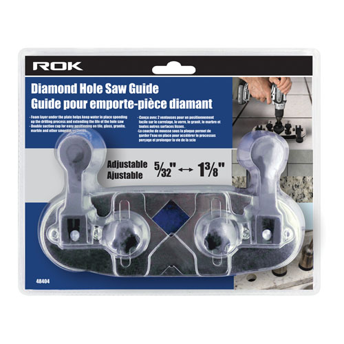 Diamond hole clearance saw guide