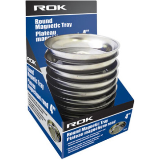 ROK 70297 MAGNETIC TRAY ROUND 4IN