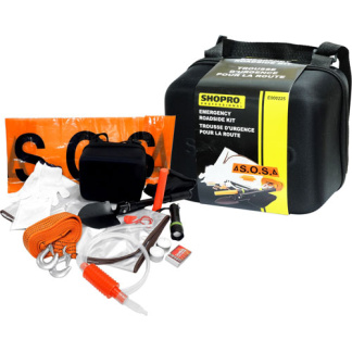 SHOPRO E000225 14 PC ROADSIDE EMERGENCY KIT