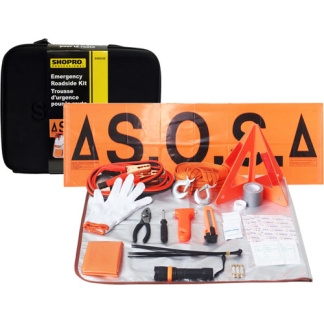 SHOPRO E000230 54 PC ROADSIDE EMERGENCY KIT