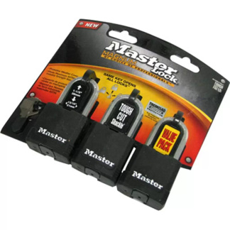 Holland MLM115BLCTRI Weather Resistant MAGNUM Masterlock 1-1/2 SH 3pk