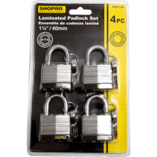 SHOPRO P001120 BRICO LAMINATED PADLOCK