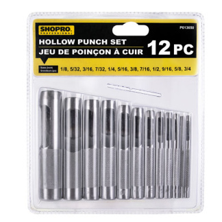 SHOPRO P013650 Punch Hollow 12 Pc.