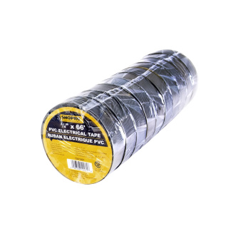 SHOPRO T001801 Tape PVC Black CSA 3/4"x66'