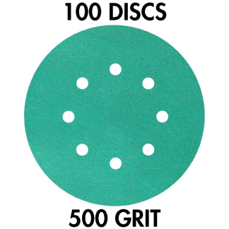 Klingspor 353159 FP 77 K T-ACT GLS5 5" H&L 8-Hole 800 Grit Sanding Discs, 100PK