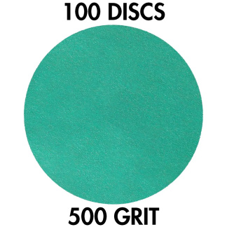 Klingspor 353173 FP 77 K T-ACT 5" H&L 0-Hole 500 Grit Sanding Discs, 100PK