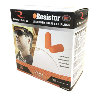 Radians FP70 Resistor 32DB Disposable Foam Earplug Products