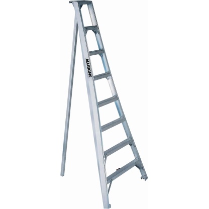 Allright 0390-08 8' Aluminum Landscaping Ladder 250Lbs (Orchard Ladder)