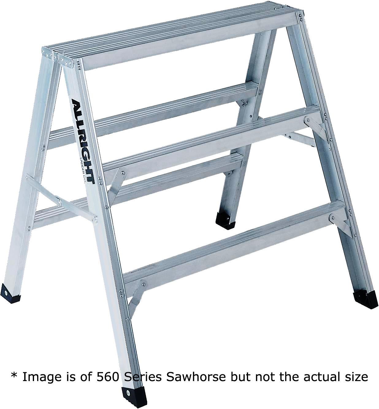 Allright 0560-25 Industrial Heavy Duty 2-1/2′ Aluminum Sawhorse