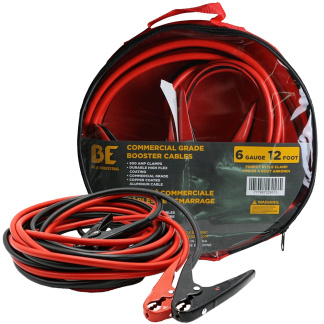 Braber Equipment 6 Gauge 12 Foot Jumper Cables