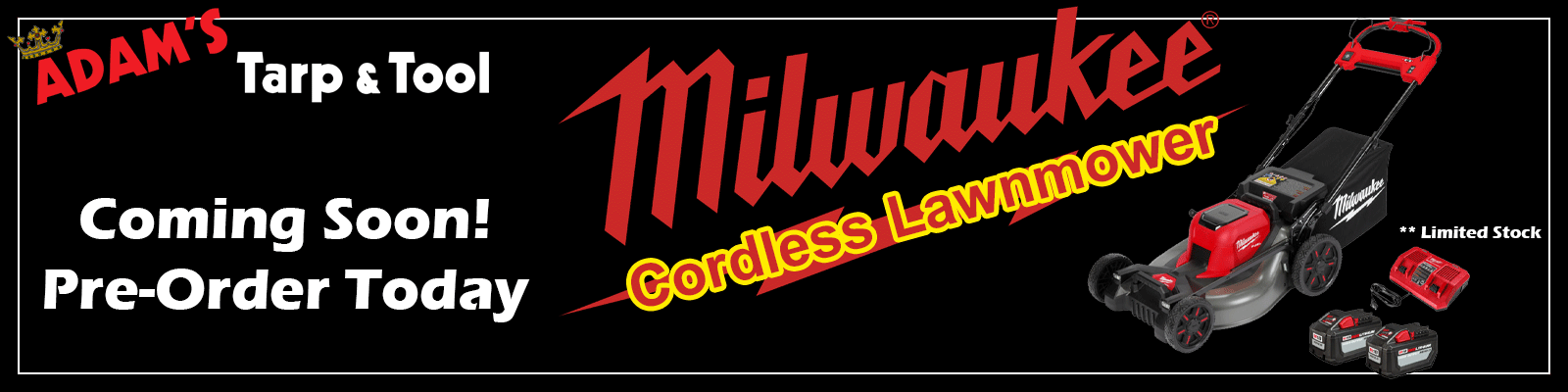 Milwaukee Tools New Cordless lawn Mower
