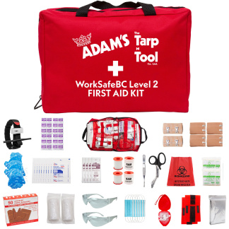Ram International FSWCBL2 Work Safe BC Level 2 First Aid Kit, Soft Bag